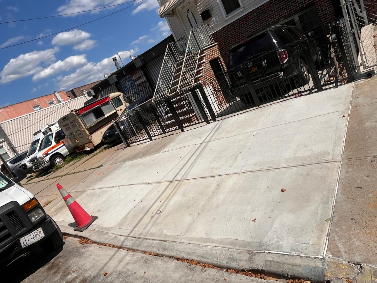 Pavers and terraces project — concrete driveway