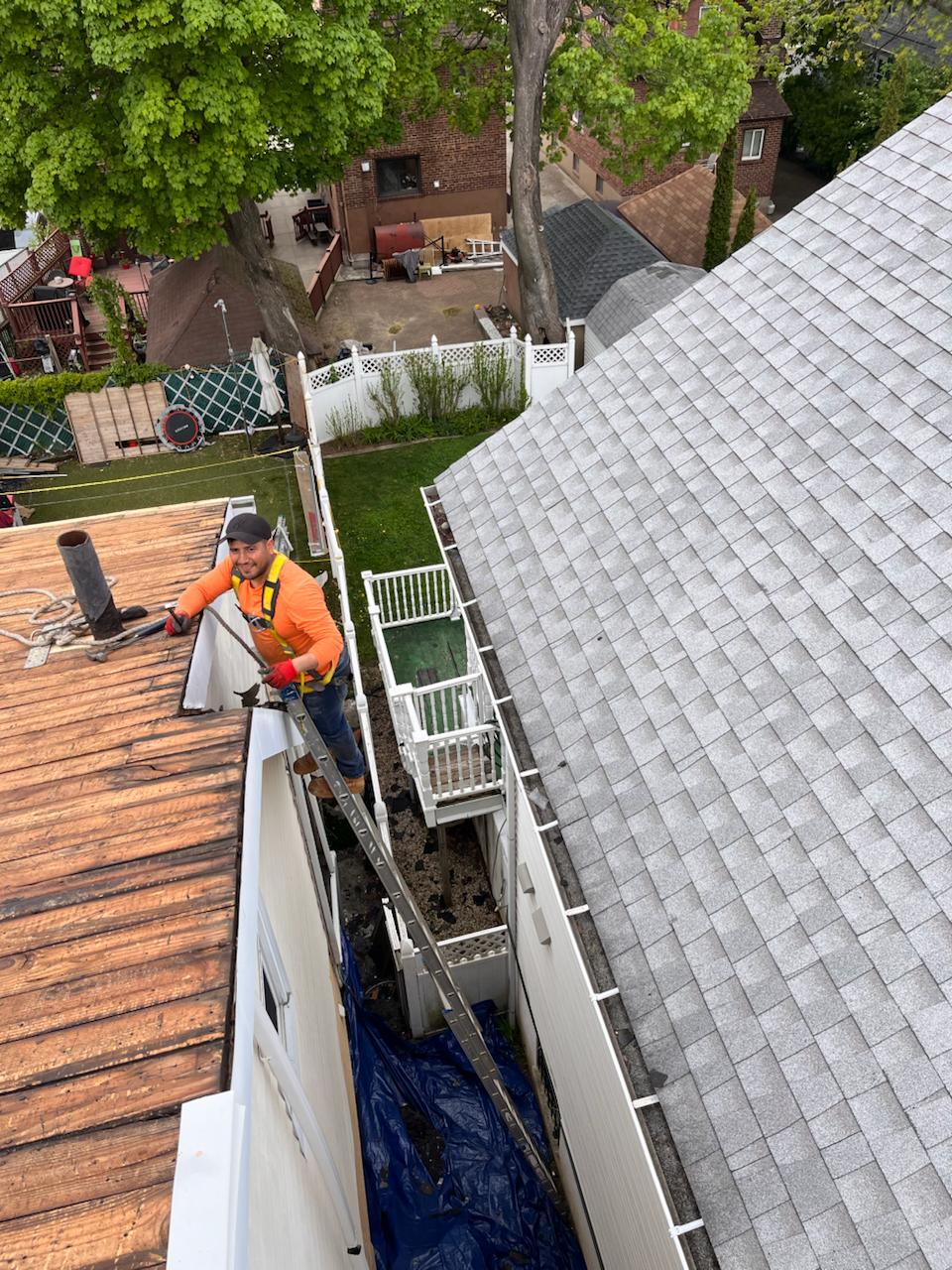 Shingle roof project — installation