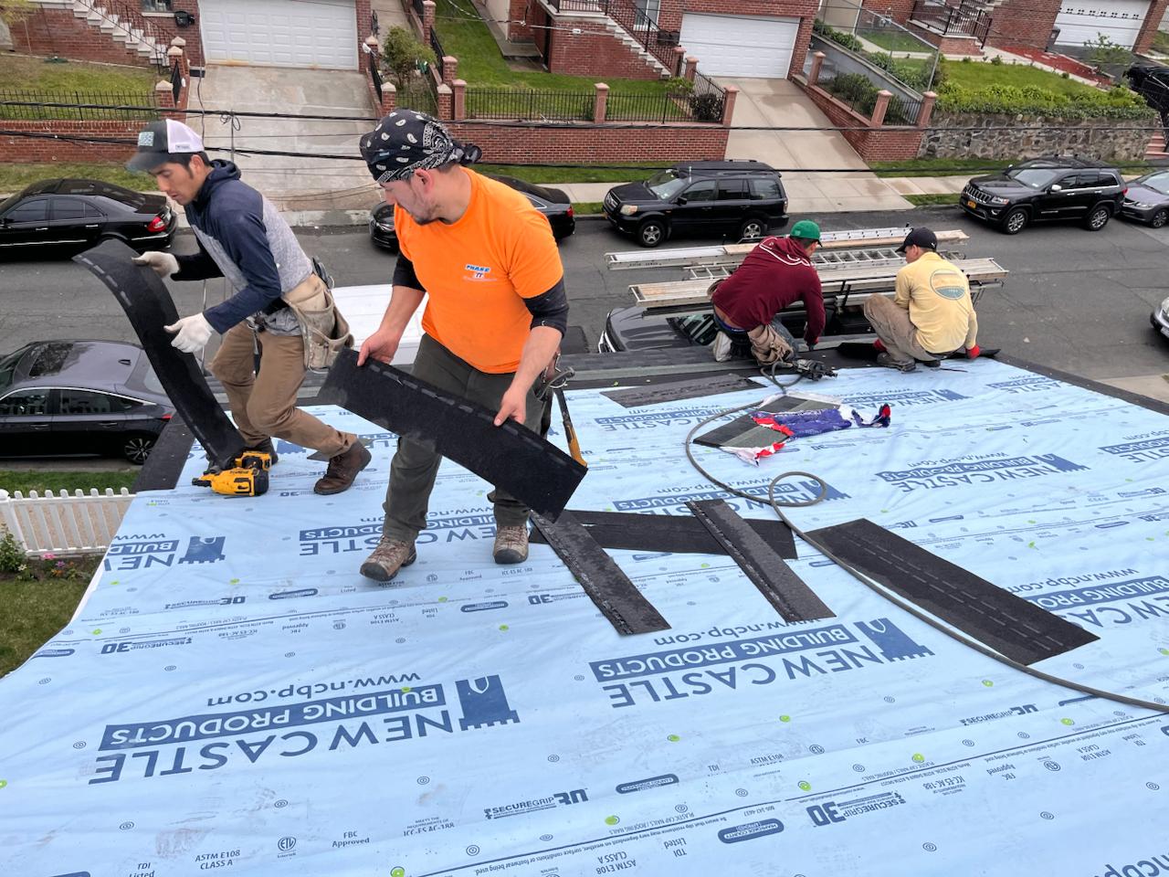 Shingle roof project — underlayment