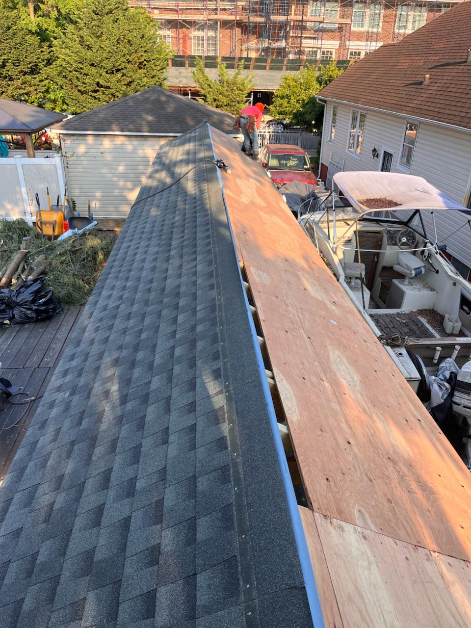 Shingle roof project — tear off