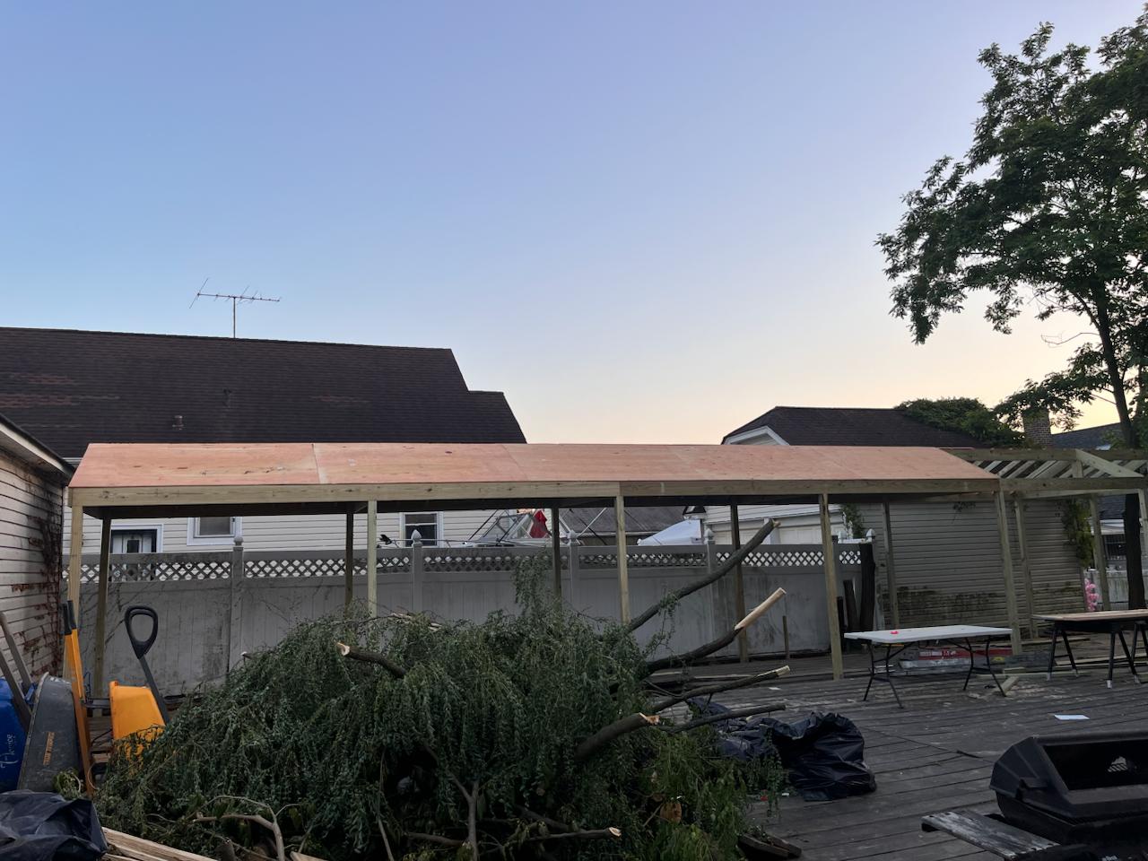 Shingle roof project — structure