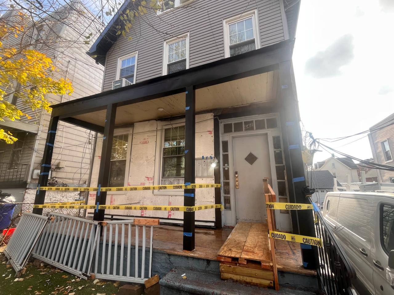 Siding project — in progress