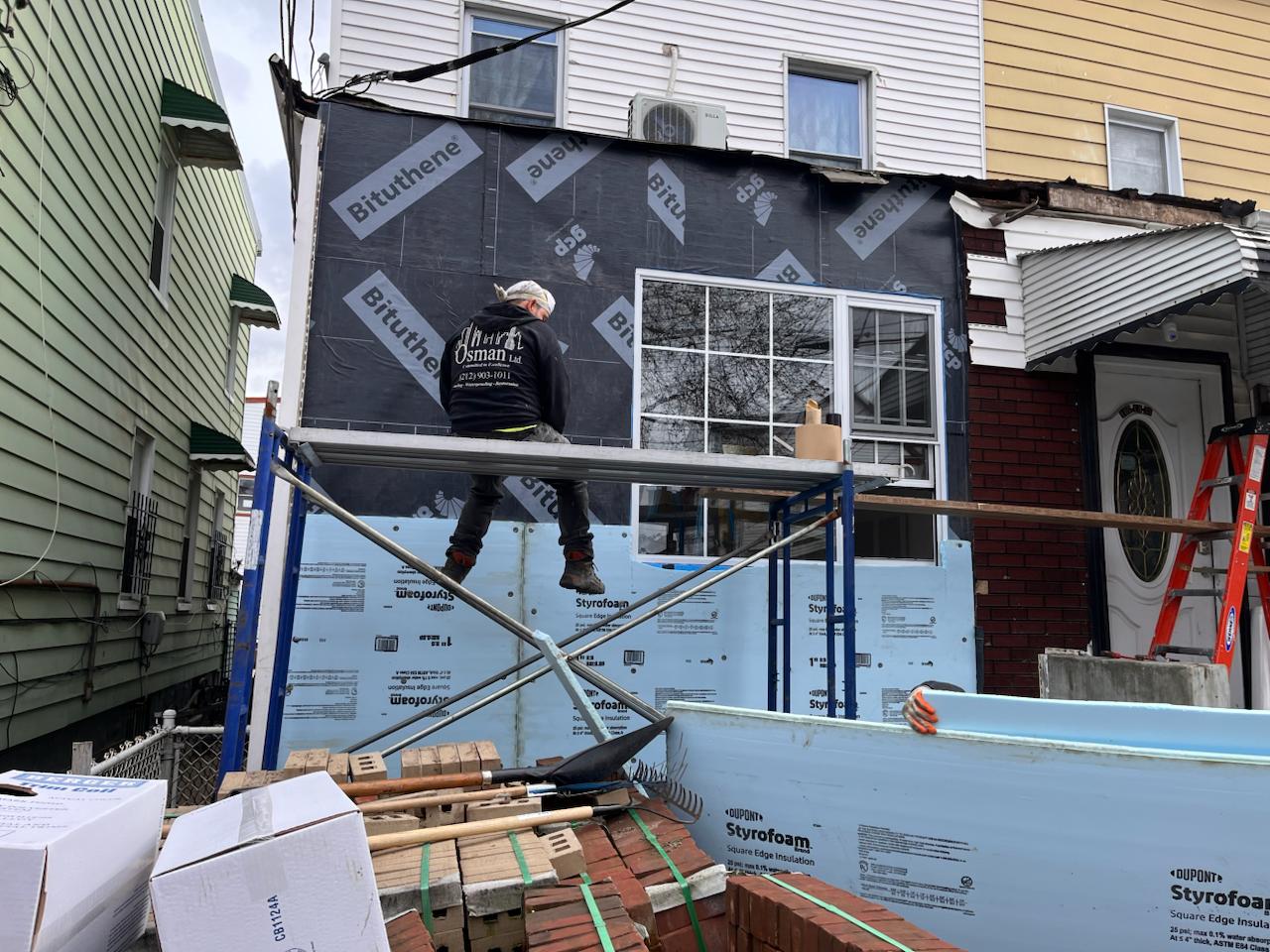 Siding project — waterproofing and insulation