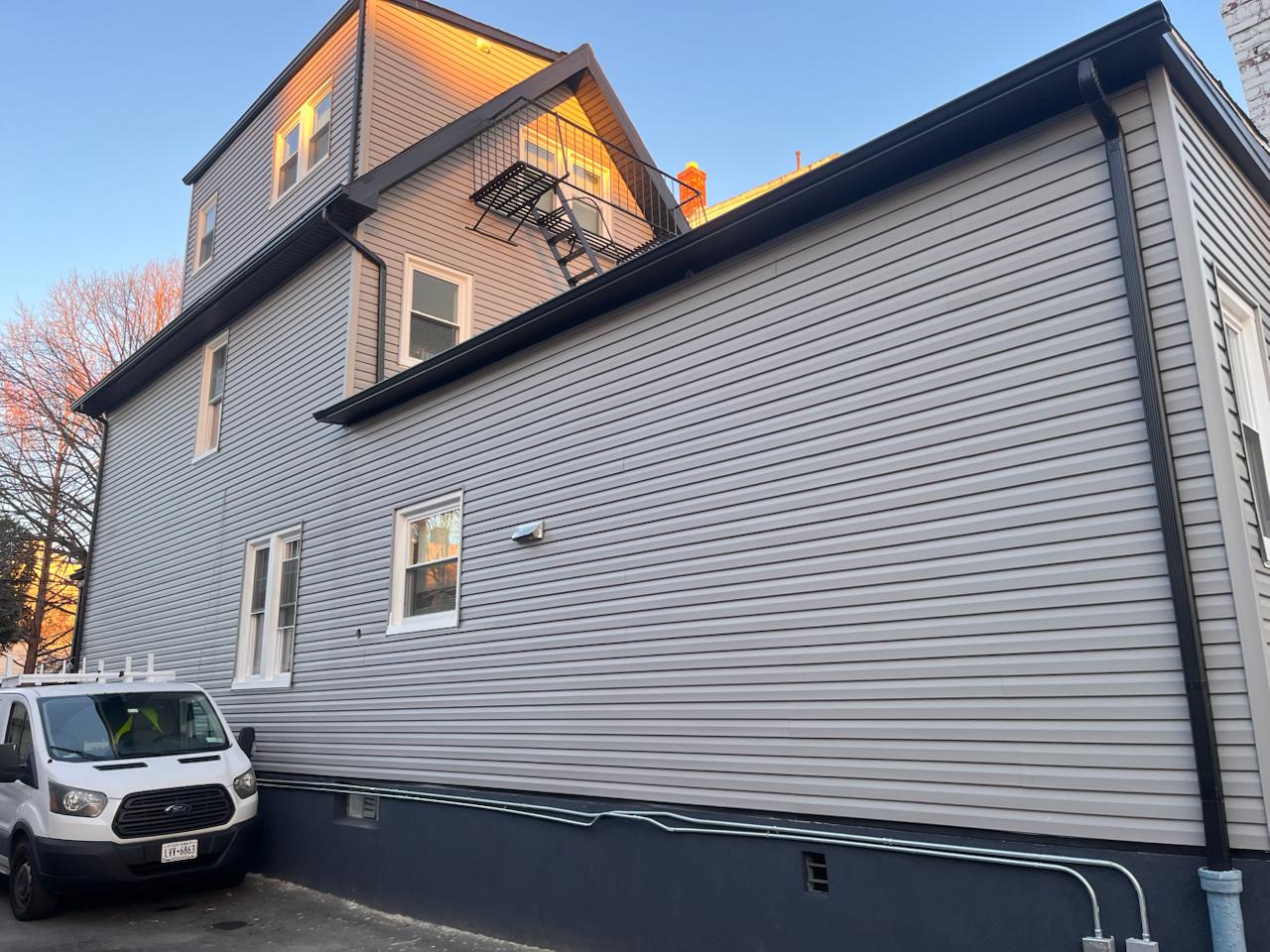 Siding project — house exterior