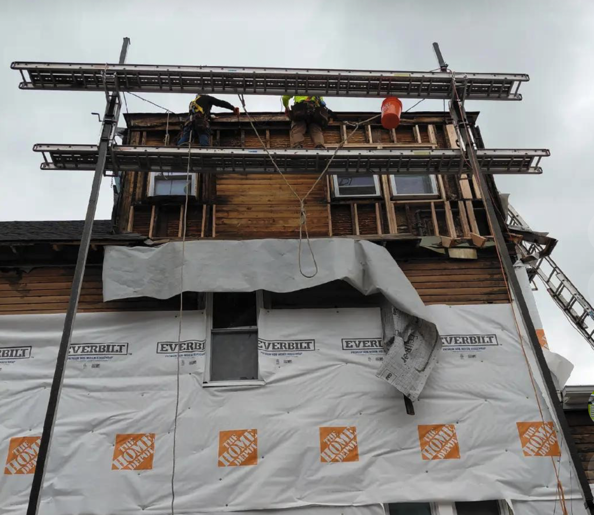 Siding installation